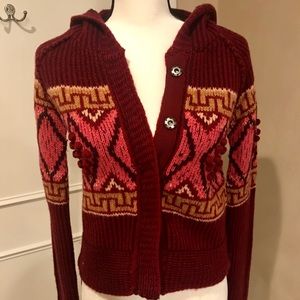 Knit Free People hooded sweater
